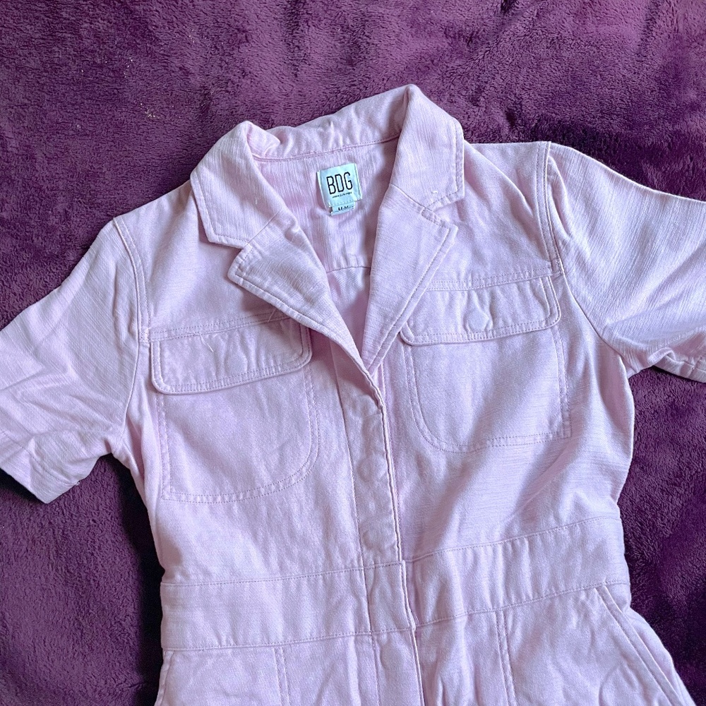 Urban Outfitters BDG Short Sleeve Coverall Jumpsuit